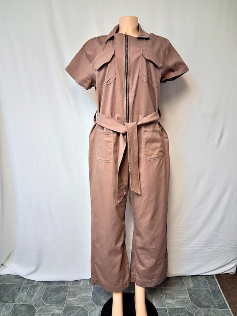 AlBion Utility Jumpsuit in Brown Size XL Like New